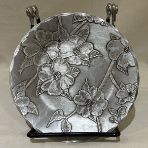 American Forging Hand Forged USA Dogwood Hammered Metal Aluminum Dish Tray
